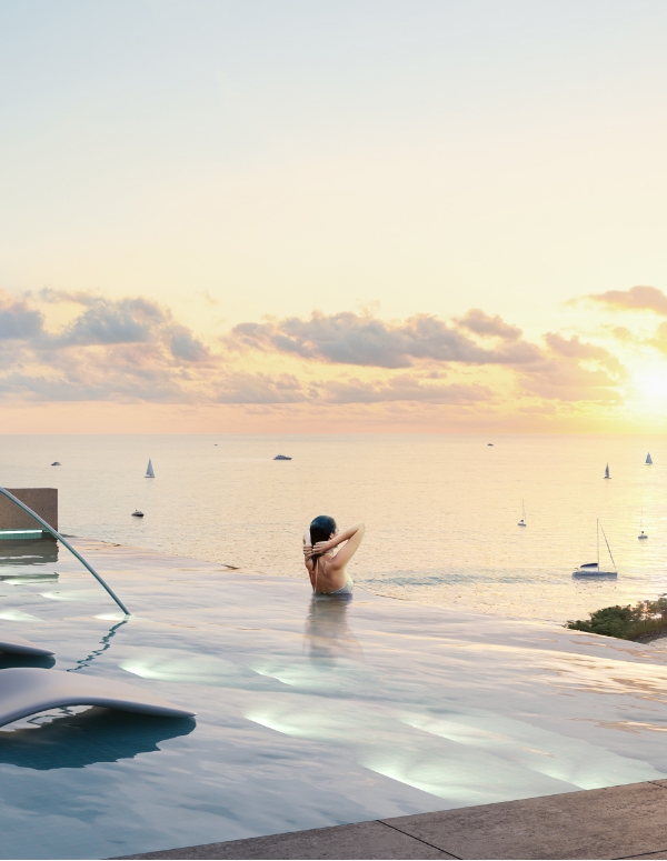 Infinity plunge pool